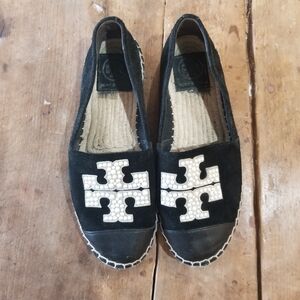 Tory Burch Black Espadrilles
